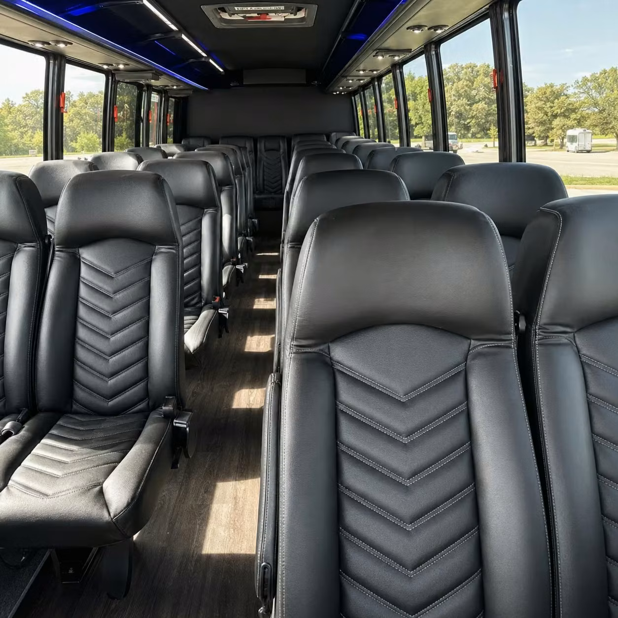 28 passenger minibus inside