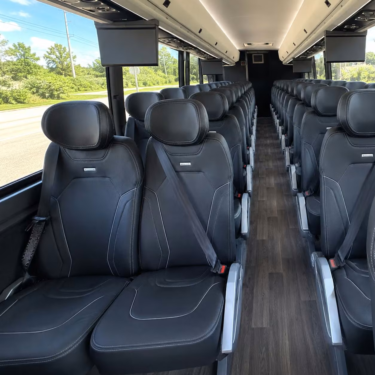 san leandro charter bus interior